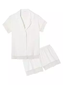 Пижамный комплект Malou из 2 предметов Eberjey, слоновая кость