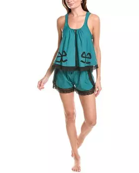 Пижамный комплект Morgan Lane Maebella из 2 предметов, зеленый