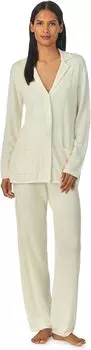 Пижамный комплект Notch из смеси хлопка и кашемира LAUREN Ralph Lauren, цвет Cream
