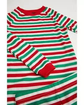 Пижамный комплект Pajamarama Team ELF Long PJ Set, цвет Red/Green/White Stripe