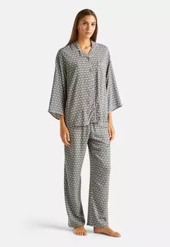 Пижамный комплект PATTERNED IN PURE United Colors of Benetton, серый