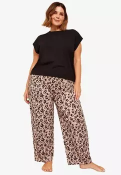 Пижамный комплект PRINTED SHORTS SLEEVE REGULAR FIT Curves Like These, черный