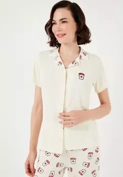 Пижамный комплект REGULAR FIT SET LELA, бежевый