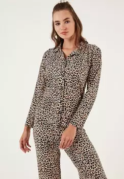 Пижамный комплект REGULAR FIT SET LELA, коричневый