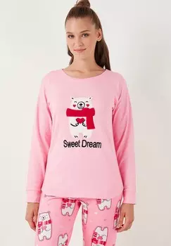 Пижамный комплект REGULAR FIT SET LELA, розовый