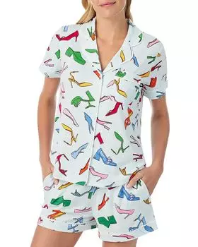 Пижамный комплект с боксерскими шортами kate spade new york, синий