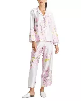 Пижамный комплект с цветочным принтом Sumi E Natori, розовый