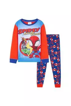 Пижамный комплект с длинными рукавами Spidey & Amazing Friends Marvel, мультиколор