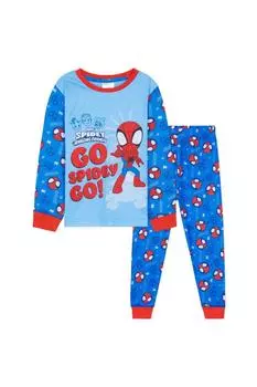 Пижамный комплект с длинными рукавами Spidey & Amazing Friends Marvel, мультиколор