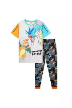 Пижамный комплект с короткими рукавами Pokemon, мультиколор