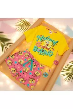 Пижамный комплект с короткими рукавами Spongebob, мультиколор