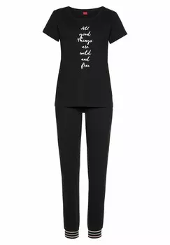 Пижамный комплект s.Oliver, черный