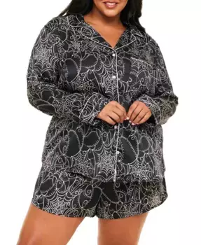 Пижамный комплект Sammi больших размеров Adore Me, черный