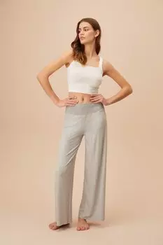 Пижамный комплект - Серый - Однотонный SUWEN