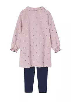 Пижамный комплект SET GESTREIFTES Vertbaudet, светло-розовый