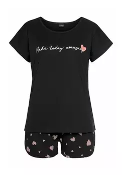 Пижамный комплект SET LASCANA, черный