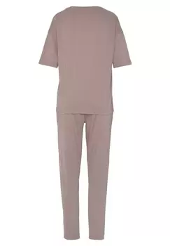 Пижамный комплект SET LASCANA, цвет Mottled Purple