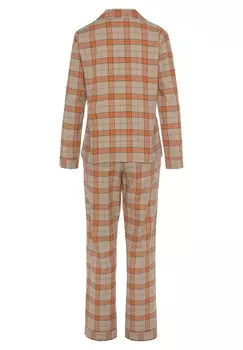 Пижамный комплект SET LASCANA, оранжевый