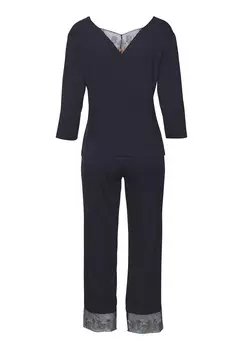Пижамный комплект SET LASCANA, синий