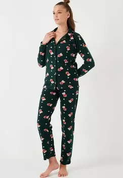 Пижамный комплект SET LELA, зеленый