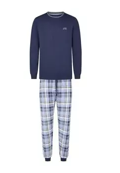 Пижамный комплект SET LONG CHECKERED - Pyjamas Phil & Co. Berlin, синий