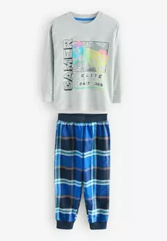 Пижамный комплект SET LONG SLEEVE CHECK 2 PACK REGULAR FIT Next, синий