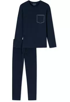 Пижамный комплект SET Schiesser, темно-синий