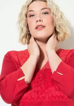 Пижамный комплект SET Ulla Popken, красный