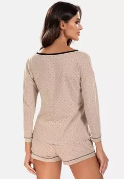 Пижамный комплект SET Vivisence, бежевый