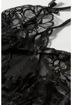 Пижамный комплект SEXY NEGLIG Organza Lingerie, черный