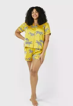 Пижамный комплект SHORT PJ SET Chelsea Peers, горчично-желтый