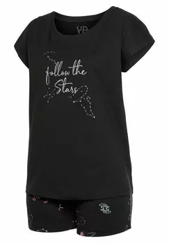Пижамный комплект SHORTY LASCANA, черный
