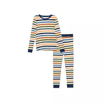 Пижамный комплект Sleep On It для мальчиков из 2 предметов из сверхмягкого джерси и плотного прилегания Sleep on it, цвет Multi Stripes