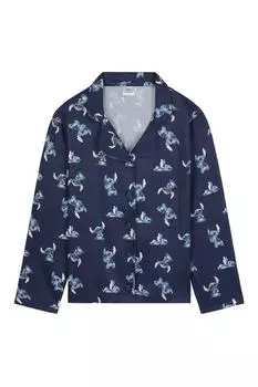 Пижамный комплект Stitch с длинными рукавами Disney, мультиколор