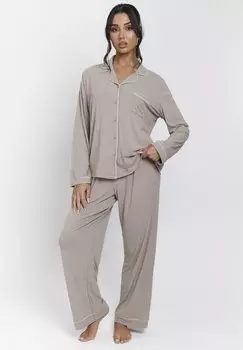 Пижамный комплект TRADITIONAL LONG SLEEVE AND SET - Pyjamas Loungeable, светло-коричневый