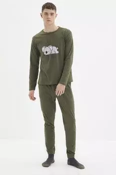 Пижамный комплект TRENDYOL MAN, хаки