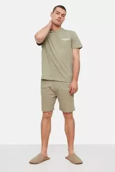 Пижамный комплект TRENDYOL MAN, хаки