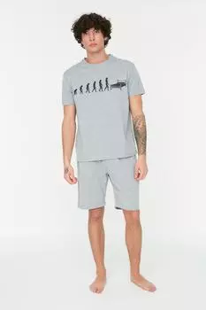 Пижамный комплект TRENDYOL MAN, серый