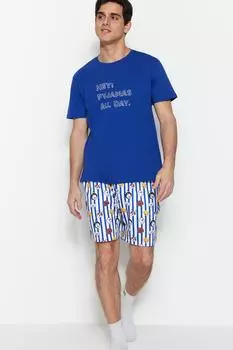 Пижамный комплект TRENDYOL MAN, синий