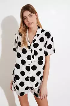 Пижамный комплект TRENDYOLMLLA, экру