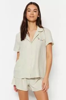 Пижамный комплект TRENDYOLMLLA, бежевый