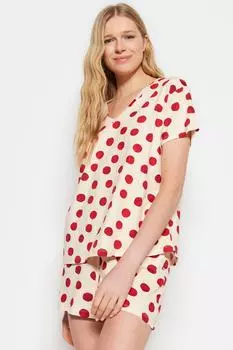 Пижамный комплект TRENDYOLMLLA, бордовый