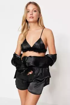 Пижамный комплект TRENDYOLMLLA, черный