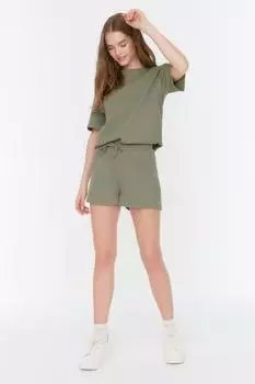 Пижамный комплект TRENDYOLMLLA, хаки