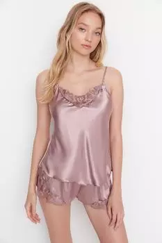 Пижамный комплект TRENDYOLMLLA, коричневый