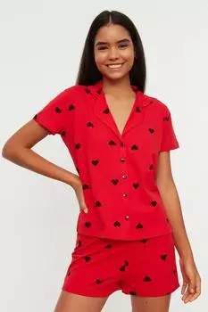 Пижамный комплект TRENDYOLMLLA, красный