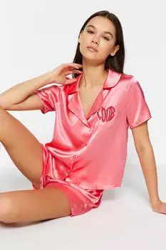 Пижамный комплект TRENDYOLMLLA, розовый