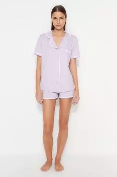 Пижамный комплект TRENDYOLMLLA, сиреневый