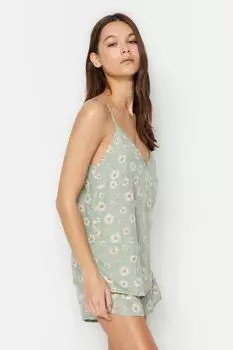 Пижамный комплект TRENDYOLMLLA, зеленый