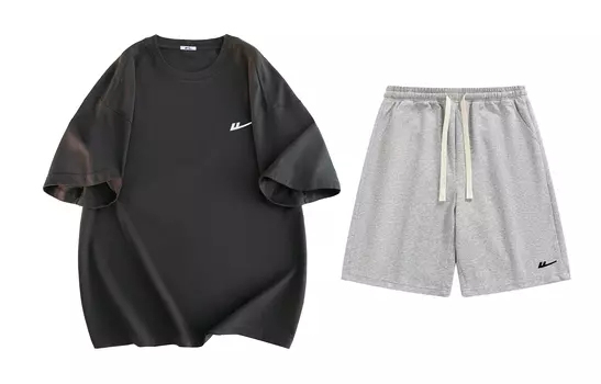 Пижамный комплект унисекс WARRIOR, Heather Gray+White